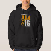 Aim Big Blockchain Crypto Currency Bitcoin   Hoodie (Voorkant)