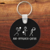 AIM Gutter Bowler Funny Bowling Mannen Vrouwen Sleutelhanger (Voorkant)