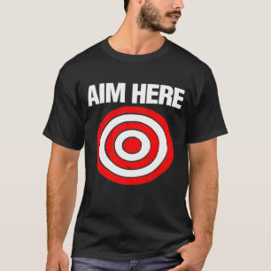 Aim here Archery Darts Archer Hunter Mannen Boys T-shirt