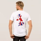 Aim High, Vote Lowe British Map Tri-Blend Shirt (Achterkant volledig)
