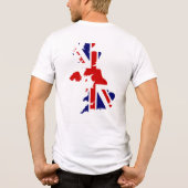 Aim High, Vote Lowe Statement British Map Tri-Blend Shirt (Achterkant)