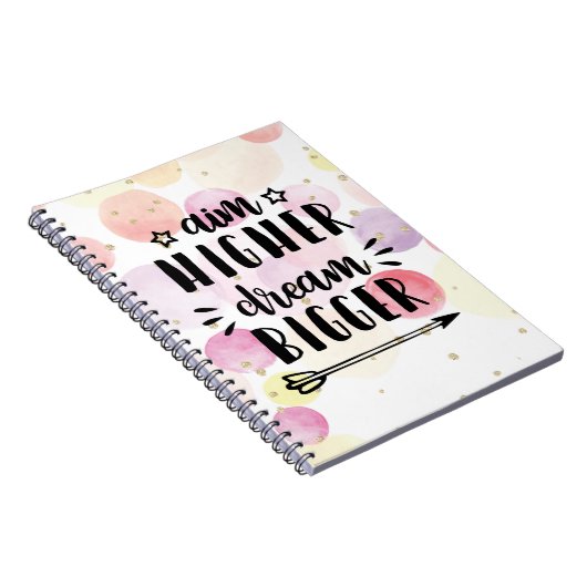 Aim Higher Dream Bigger Notitieboek (Rechterzijde)
