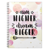 Aim Higher Dream Bigger Notitieboek (Voorkant)