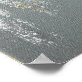 'Aim Higher' Gray en Brown Abstracte Art Poster (Hoek)