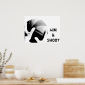 Aim & Shoot Poster (Keuken)