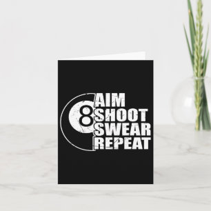 Aim Shoot Swear Herhaal de 8-balpool Billiards Pla Kaart