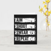 AIM Shoot Swear Herhaal Grappige Biljart 8-ball Po Kaart (Gele Bloem)