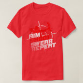 Aim Shoot Swear Repareer Archery Archer Gift T-shirt (Design voorkant)