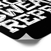 AIM Shoot Swear Repeat gemaakt voor een zwembad bi Poster (Hoek)