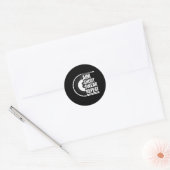 AIM Shoot Swear Repeat - Grappig 8 Ball Player Poo Ronde Sticker (Envelop)
