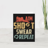 Aim Shoot Swear Repeteren Kaart (Voorkant)