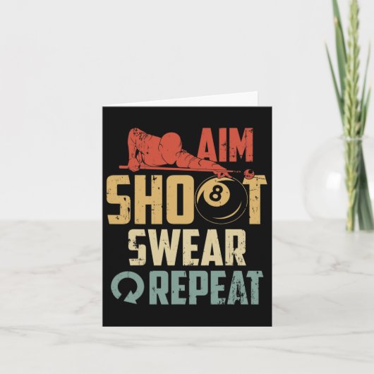 Aim Shoot Swear Repeteren Kaart (Voorkant)