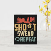 Aim Shoot Swear Repeteren Kaart (Gele Bloem)