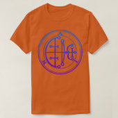 Aim Sigil verhoogt Onex27s Intellect Blue Gradien T-shirt (Design voorkant)