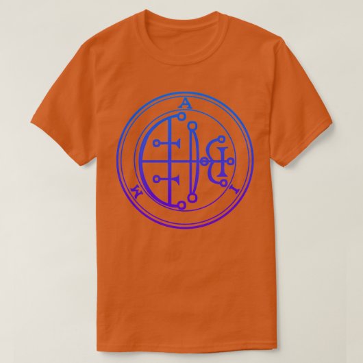 Aim Sigil verhoogt Onex27s Intellect Blue Gradien T-shirt (Design voorkant)