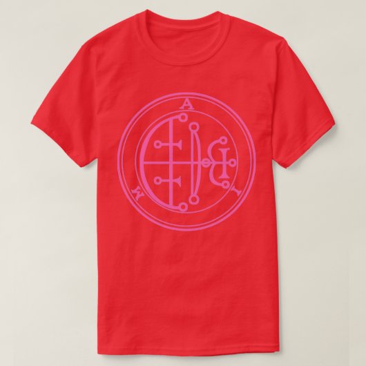 Aim Sigil verhoogt Onex27s Intellect Roze T-shirt (Design voorkant)