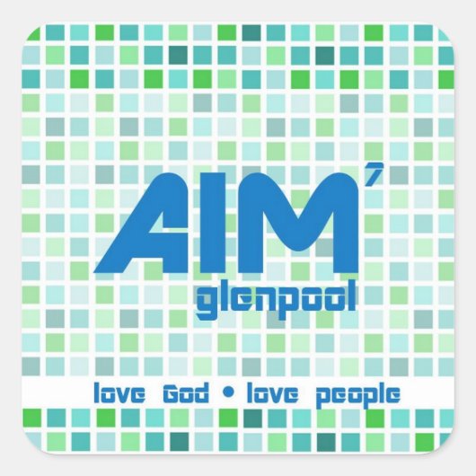 AIM-Stickers Vierkante Sticker (Voorkant)
