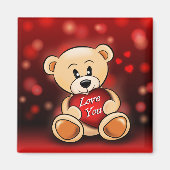 Aimant De Poets houdt van je Magneet (Voorkant)