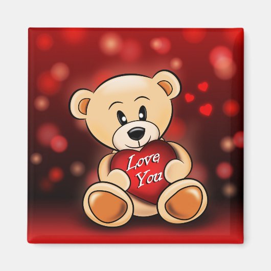 Aimant De Poets houdt van je Magneet (Voorkant)