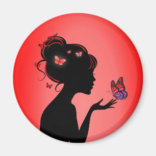 Aimant De rode vlinder Magneet