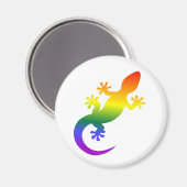 Aimant Gecko regenboog Magneet (Voorkant / Achterkant)