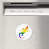 Aimant Gecko regenboog Magneet (Insitu (Vaatwasser))