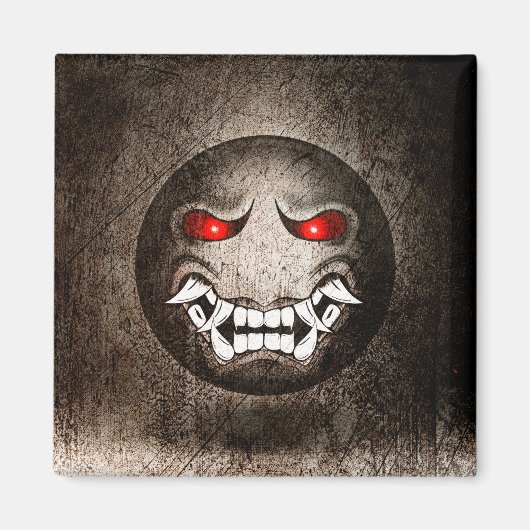 Aimant Samouraïmoji Vintage Magneet (Voorkant)