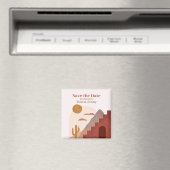 Aimant Save the Date - Terracotta by Ludilabel Magneet (Insitu (Vaatwasser))