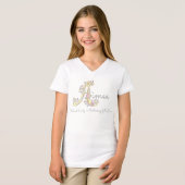 Aimee meisjesnaam betekent Een monogram harten T-shirt (Voorkant volledig)