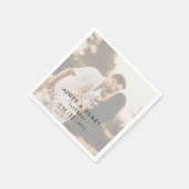 Aimee Rustic Modern Wedding Servet (Hoek)