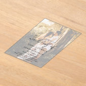 Aimee Rustic Script Modern Wedding Acryl Uitnodigingen (Laagn)