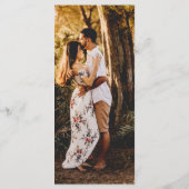 Aimee Rustic Script Modern Wedding Menu (Achterkant)