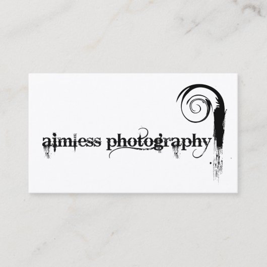 Aimless Photography Visitekaartje (Voorkant)