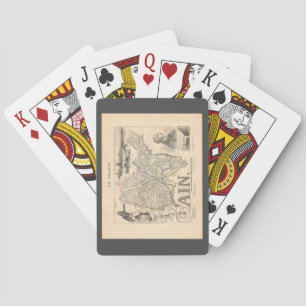Ain Department Frankrijk 1858 Alexandre Vuillemin Pokerkaarten