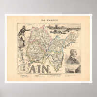 Ain Department Frankrijk 1858 Alexandre Vuillemin 