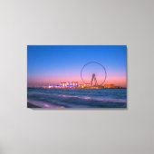 Ain Dubai Observation Wheel at Night Canvas Art (Voorkant)