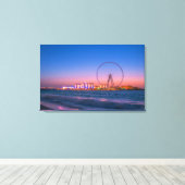 Ain Dubai Observation Wheel at Night Canvas Art (Insitu (Houten vloer))