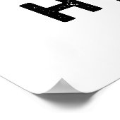 Ain No Mountain Hyenaf Funny Animal Hyena Pun Poster (Hoek)