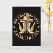 Ain’t Nothing That A Beer Can’t Fix Country Beer F Kaart (Gele Bloem)