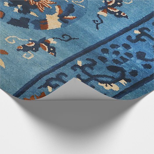 Aincent Chinese Deep Royal Blue Cadeaupapier (Hoek)