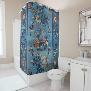 Aincent Chinese Deep Royal Blue Douchegordijn