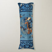 Aincent Chinese Deep Royal Blue Lichaamskussen (Voorkant Verticaal)