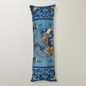 Aincent Chinese Deep Royal Blue Lichaamskussen (Achterkant (Verticaal))