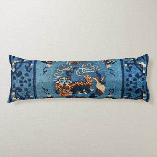 Aincent Chinese Deep Royal Blue Lichaamskussen (Voorkant)