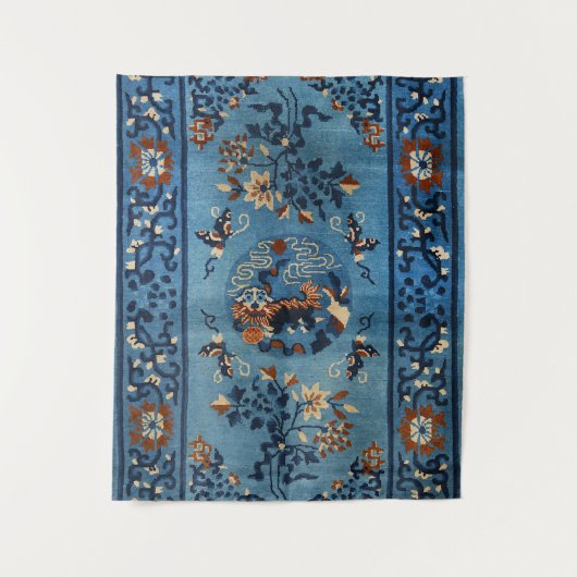 Aincent Chinese Deep Royal Blue Wandkleed (Voorkant)