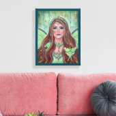 Aine Irish goddess fairy by Renee Lavoie Canvas Afdruk (Insitu (Woonkamer))
