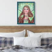 Aine Irish goddess fairy by Renee Lavoie Canvas Afdruk (Insitu (Slaapkamer))