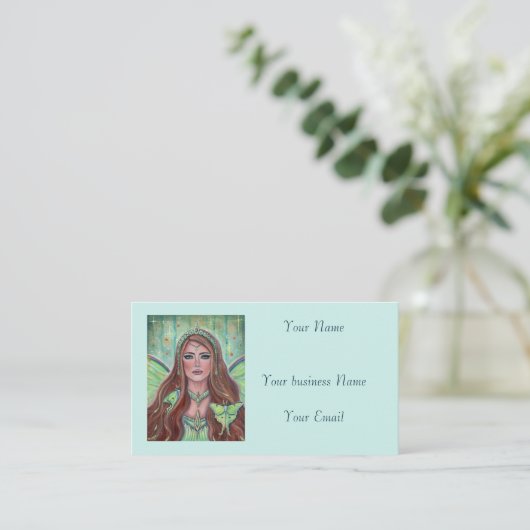 Aine Irish goddess fairy by Renee Lavoie Visitekaartje (Staand voorkant)