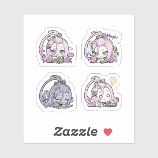 Aino Genshin Impact 4 Pack Sticker Sheet Extra Pac (Vel)