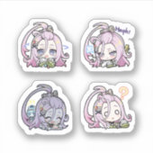 Aino Genshin Impact 4 Pack Sticker Sheet Extra Pac (Voorkant)